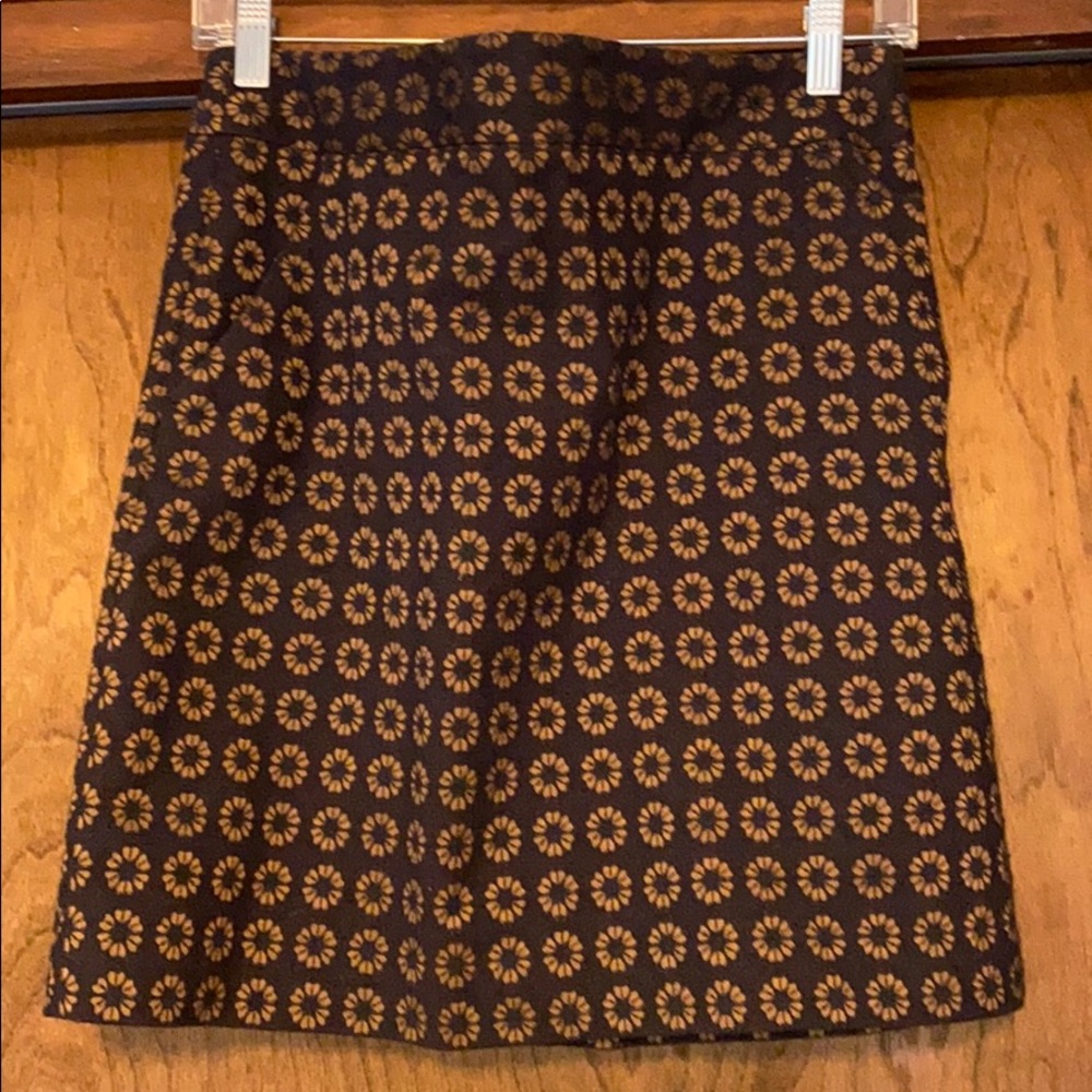 Floral pencil skirt with pockets